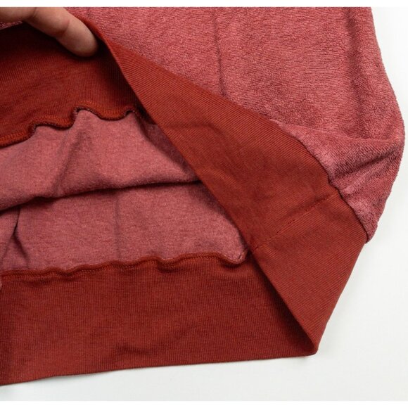 Vintage 50s Terry Cloth Polo Shirt Men's Fits Small Red White Piped Resortwear - Picture 6 of 15